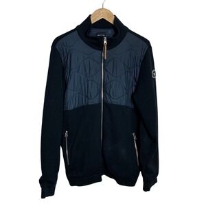 Holebrook Sweden Windproof Mens Medium Navy Flat Knit Sigvard Full Zip Jacket